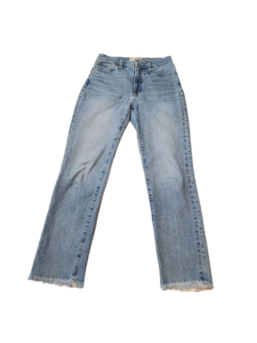 Madewell The Perfect Vintage Jean 25 Ainsworth Wash High Rise Raw Hem AF691